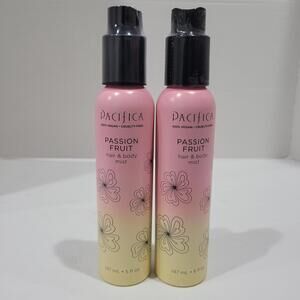 2pk Pacifica Passion Fruit Hair; Body Mist 5 fl oz - New